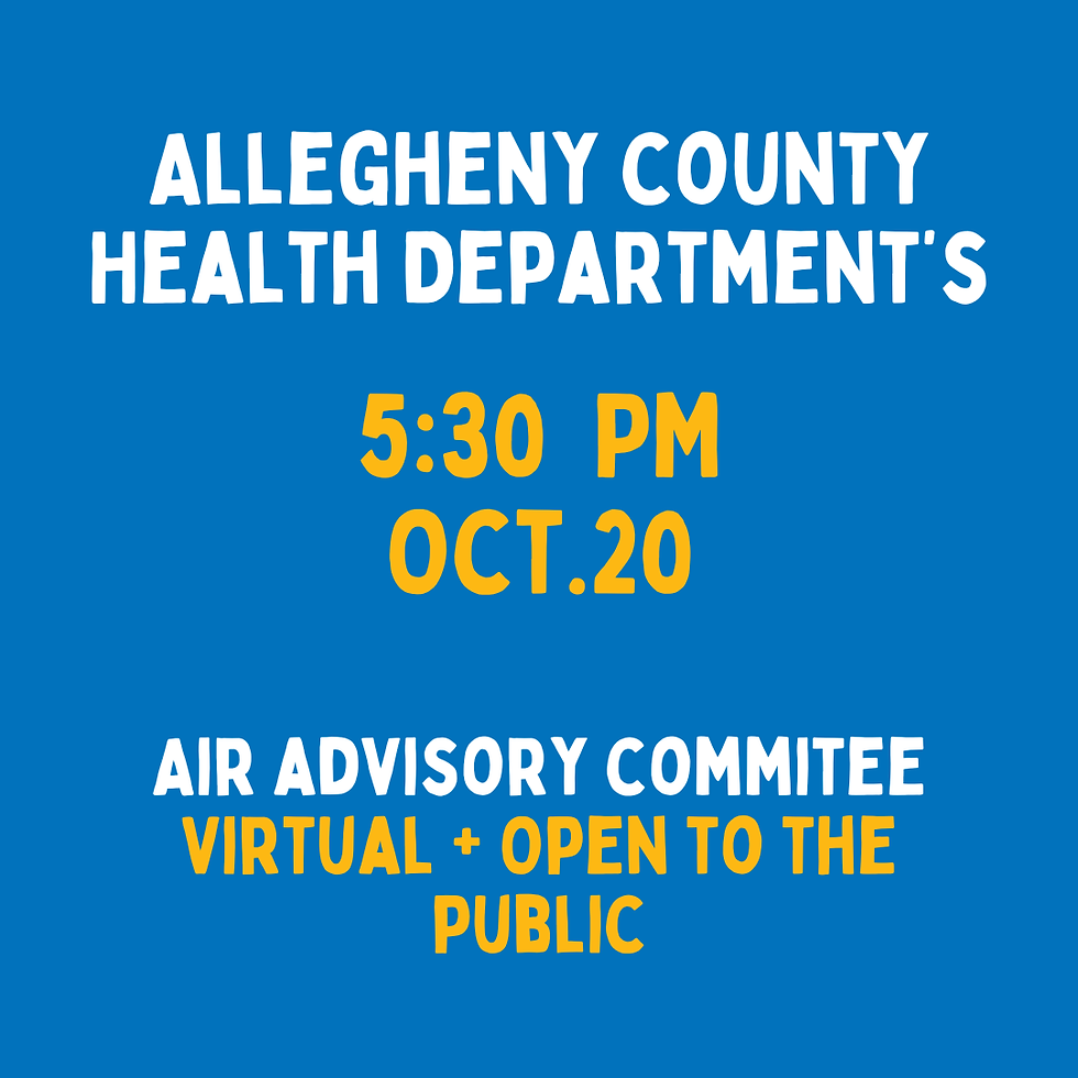 <RESCHEDLED> Public Event | Air Pollution Advisory Committee