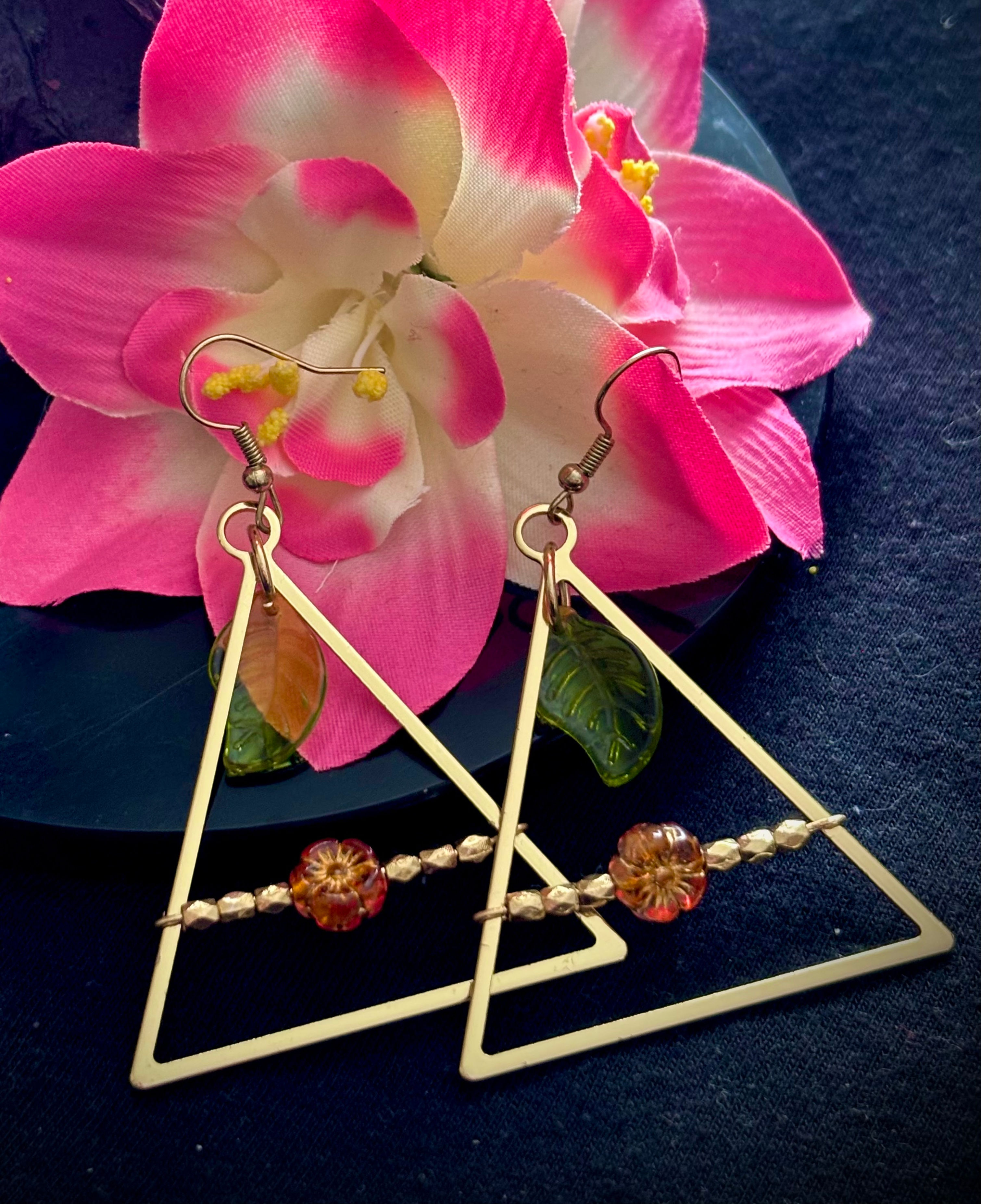 Czech glass and triangle