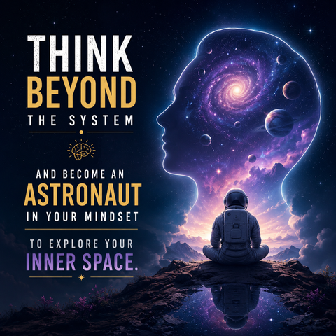 Think Beyond the System and Become an Astronaut in Your Mindset to Explore Your Inner Space