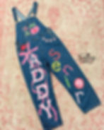 Thumbnail: Custom Handpainted Denim Senior Overalls