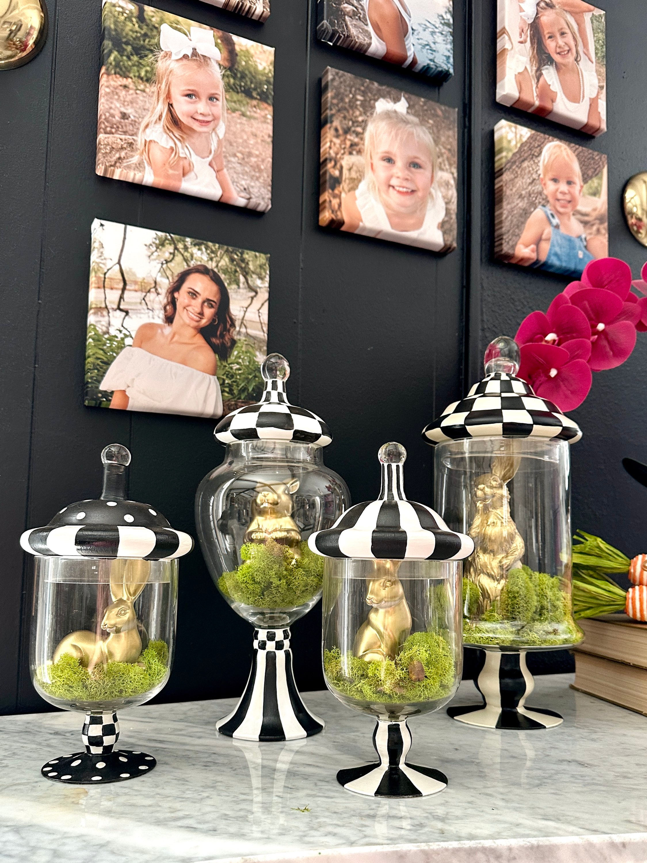 Hand Painted Apothecary Jar DEPOSIT