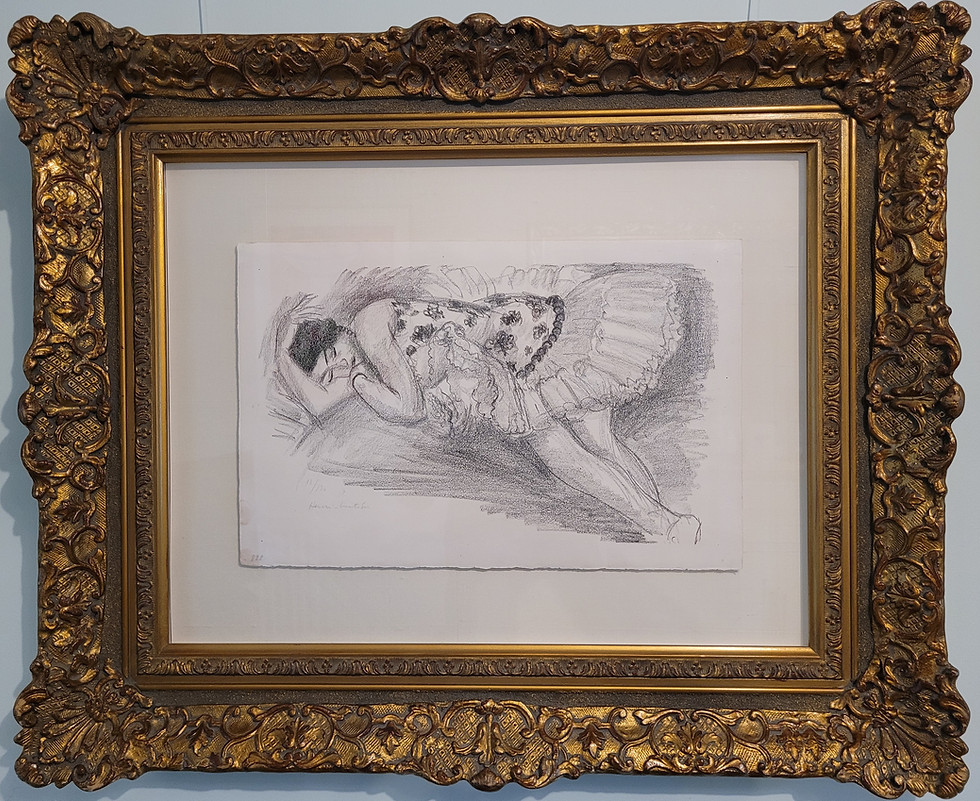 Henri Matisse - Danseuse Endormi au Divan - signed lithograph - framed