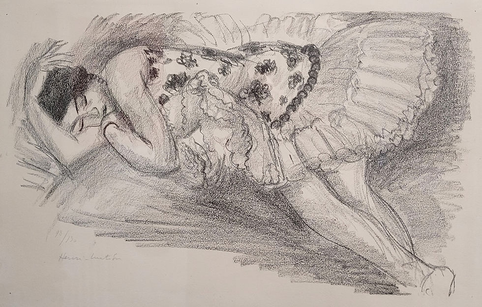 Thumbnail: Henri Matisse - Danseuse Endormi au Divan - signed lithograph - tutu detail