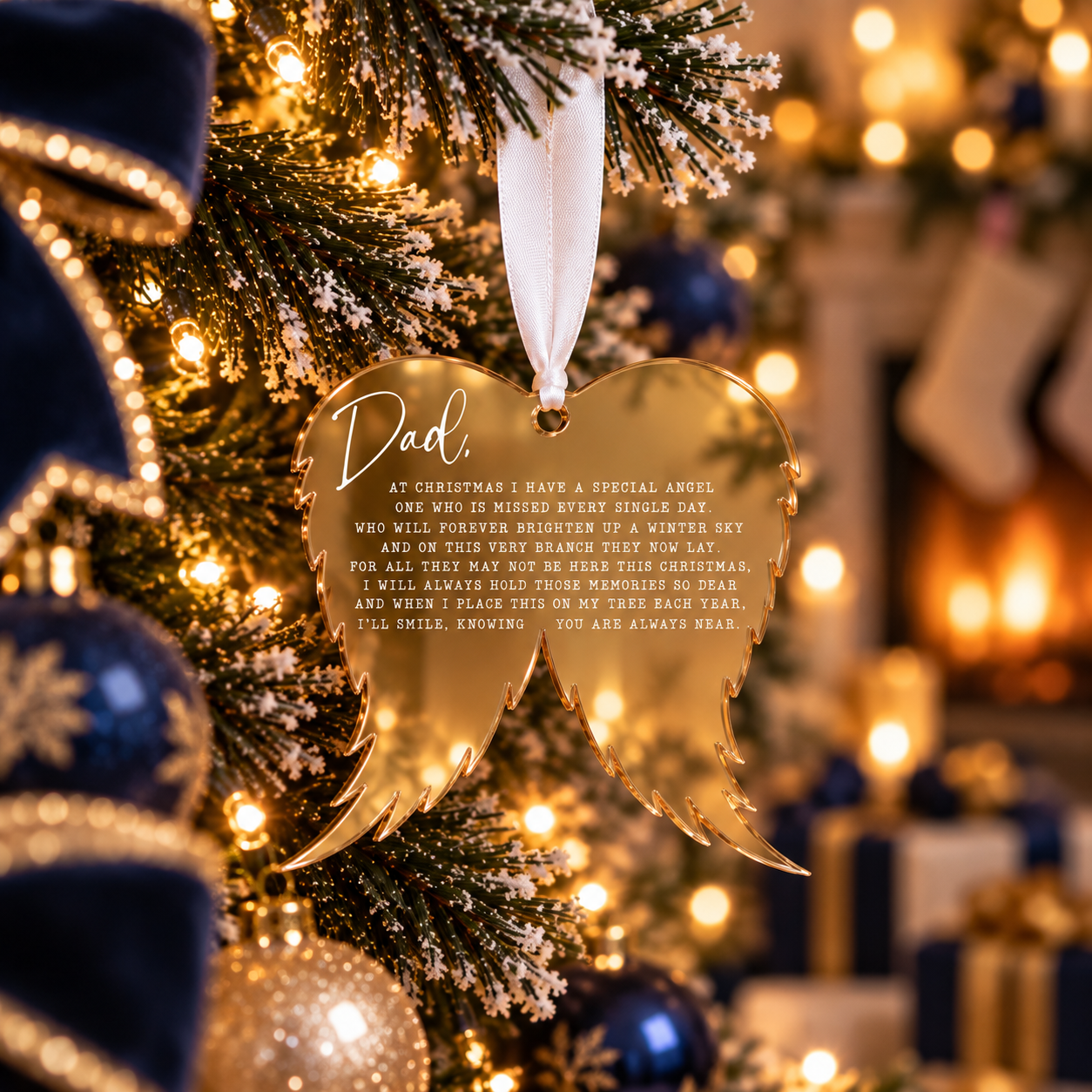 Our Christmas Angel Poem Bauble