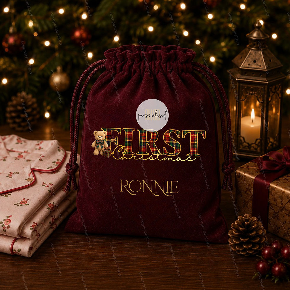 Thumbnail: Mini Velvet 1st Christmas Bag