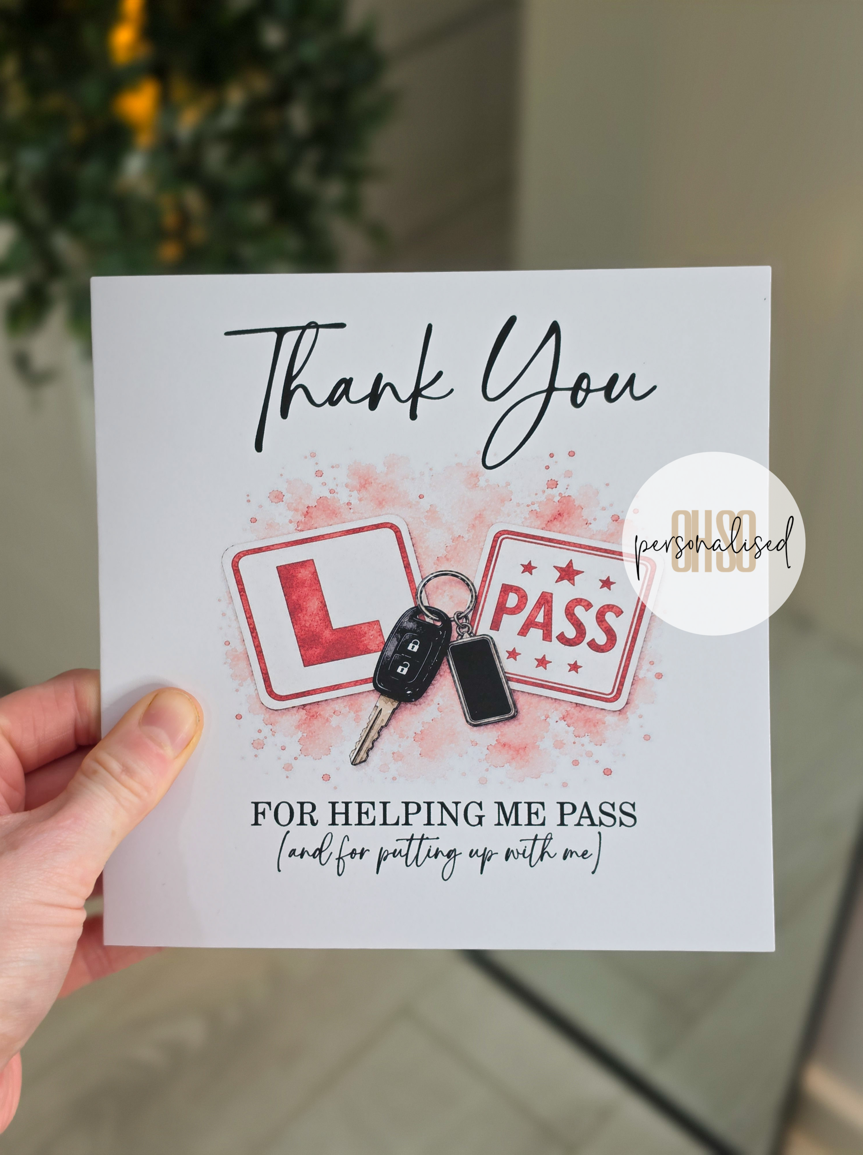 Thank You Driving Instructor