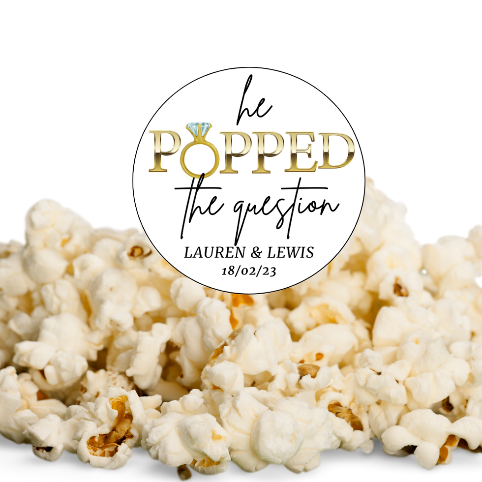 Thumbnail: Popcorn Favour Stickers 