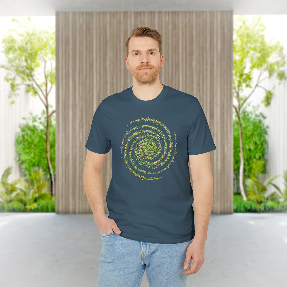 Thumbnail: organic adult unisex t shirt with galaxy graphic by Nat-Ts