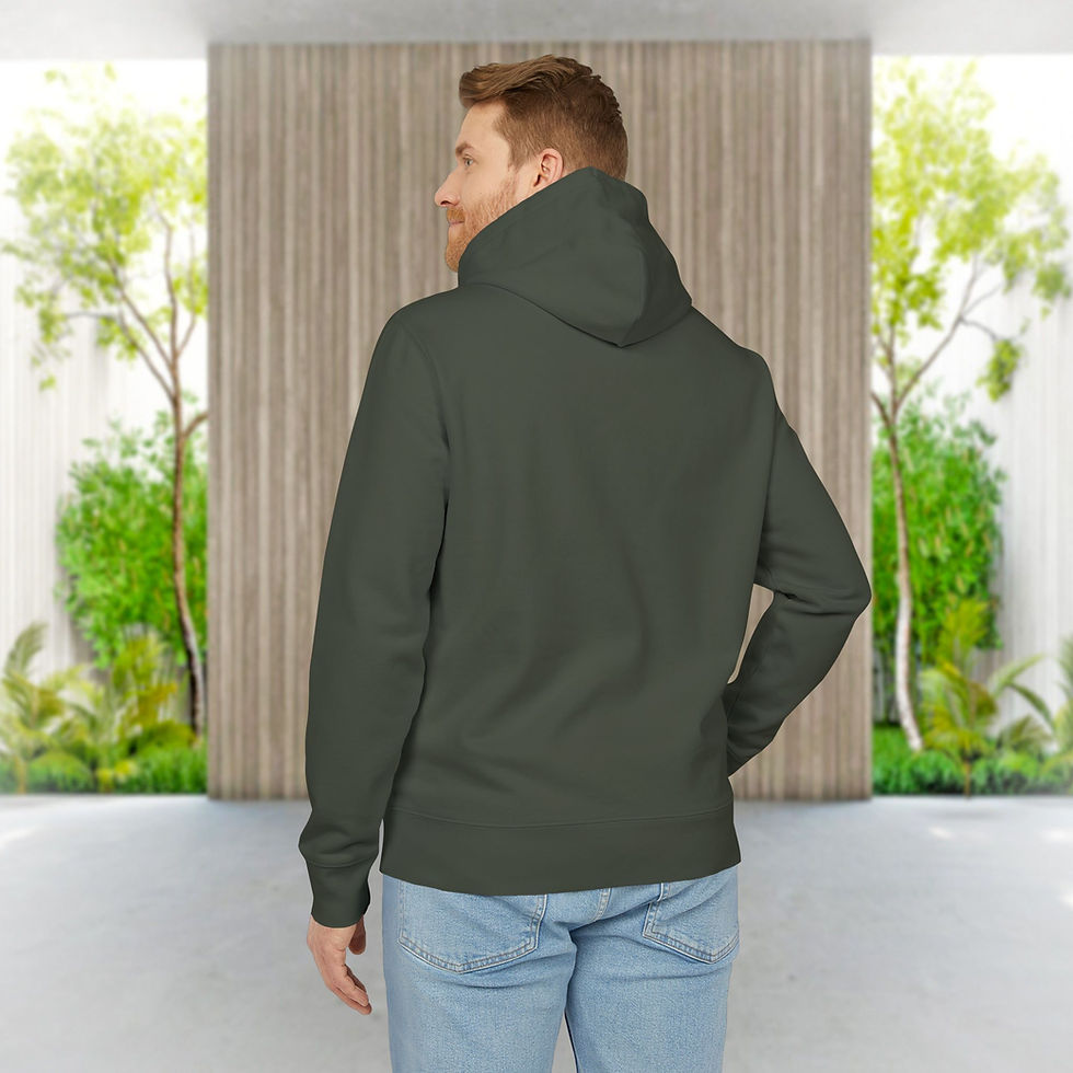 Thumbnail: organic cotton adult hoodie back