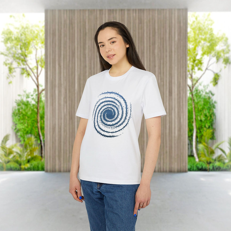 Thumbnail: organic adult unisex t shirt with galaxy graphic by Nat-Ts