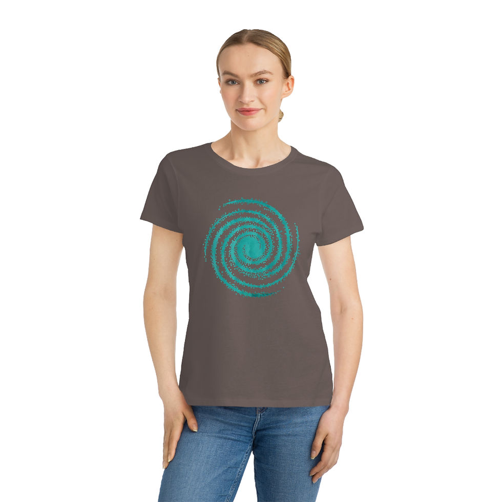 Thumbnail: organic cotton women's t shirt with unique galaxy graphic by Nat-Ts