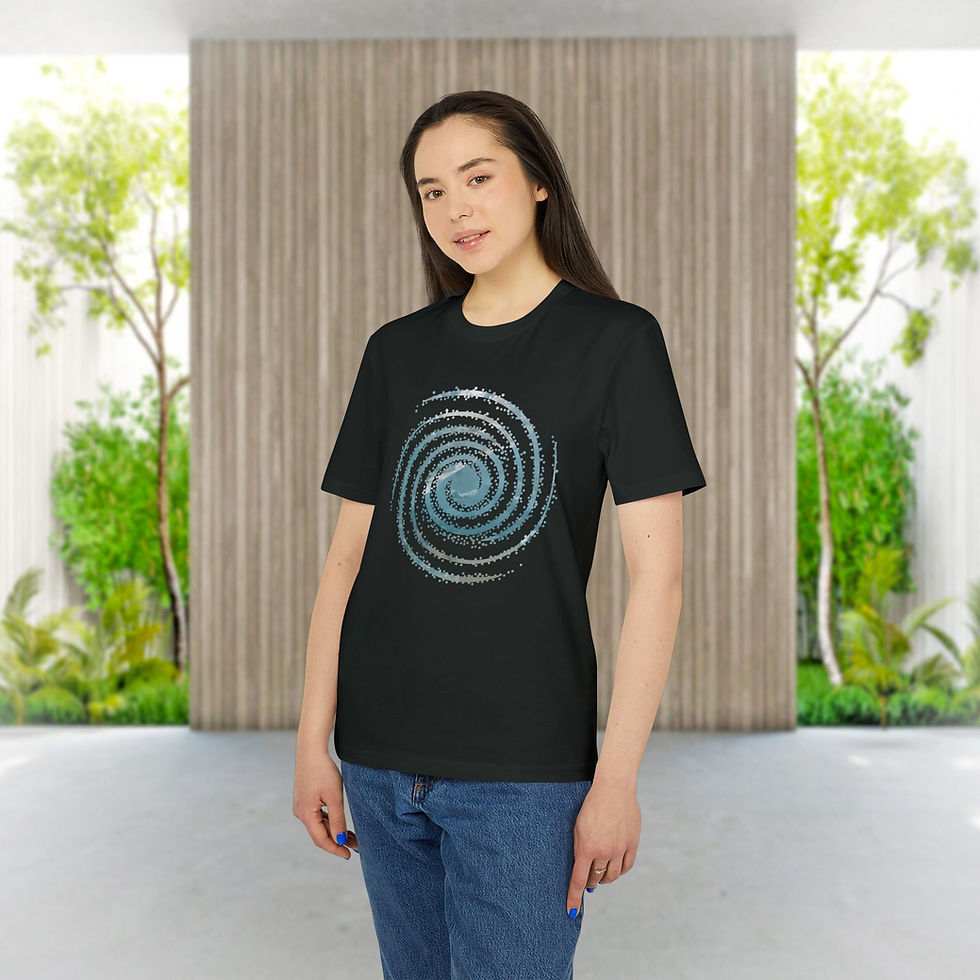 Thumbnail: organic adult unisex t shirt with galaxy graphic by Nat-Ts