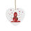 Thumbnail: eco-friendly ceramic hanging ornaments with a snowpal and snowflakes graphic by Nat-Ts