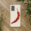 Thumbnail: biodegradable plastic free phone case with chilli pepper graphic by Nat-Ts