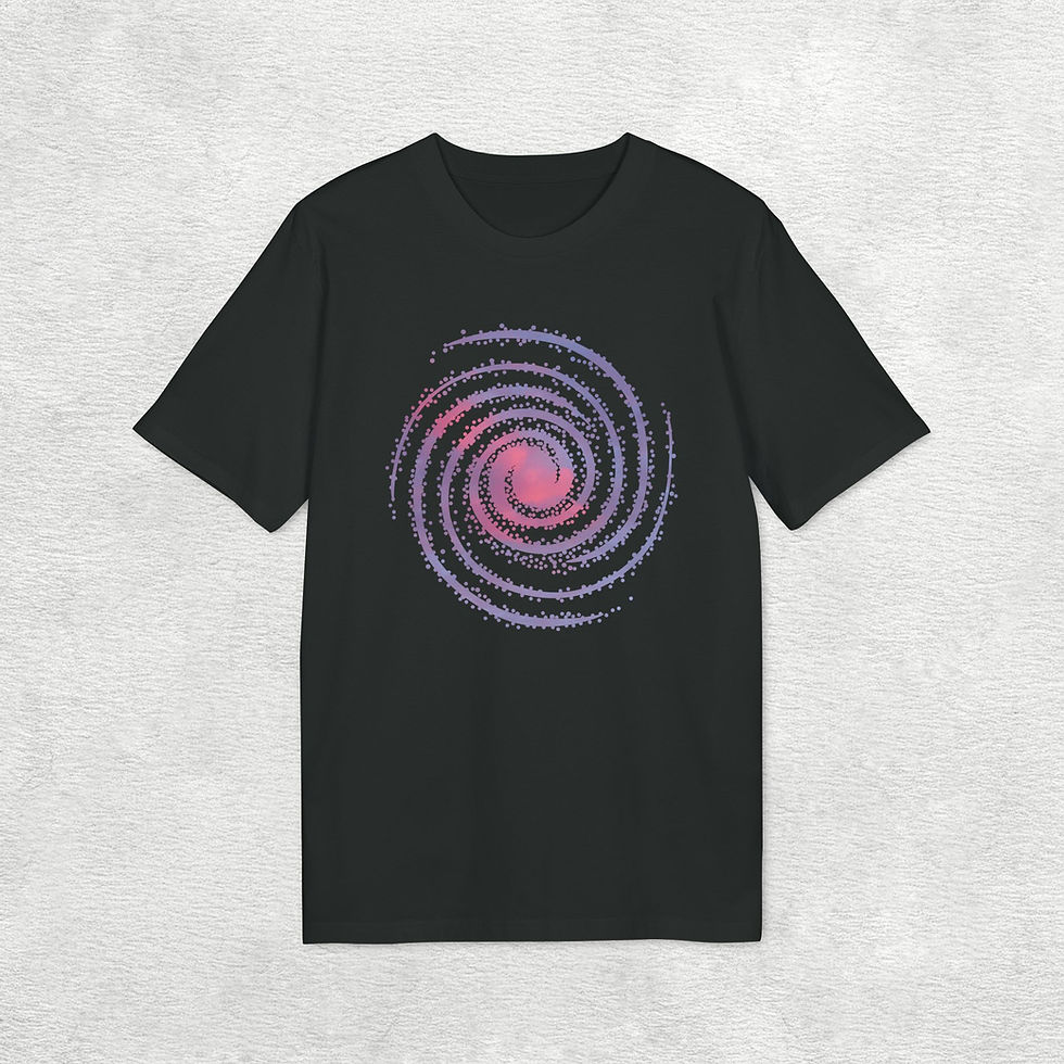 Thumbnail: organic adult unisex t shirt with galaxy graphic by Nat-Ts