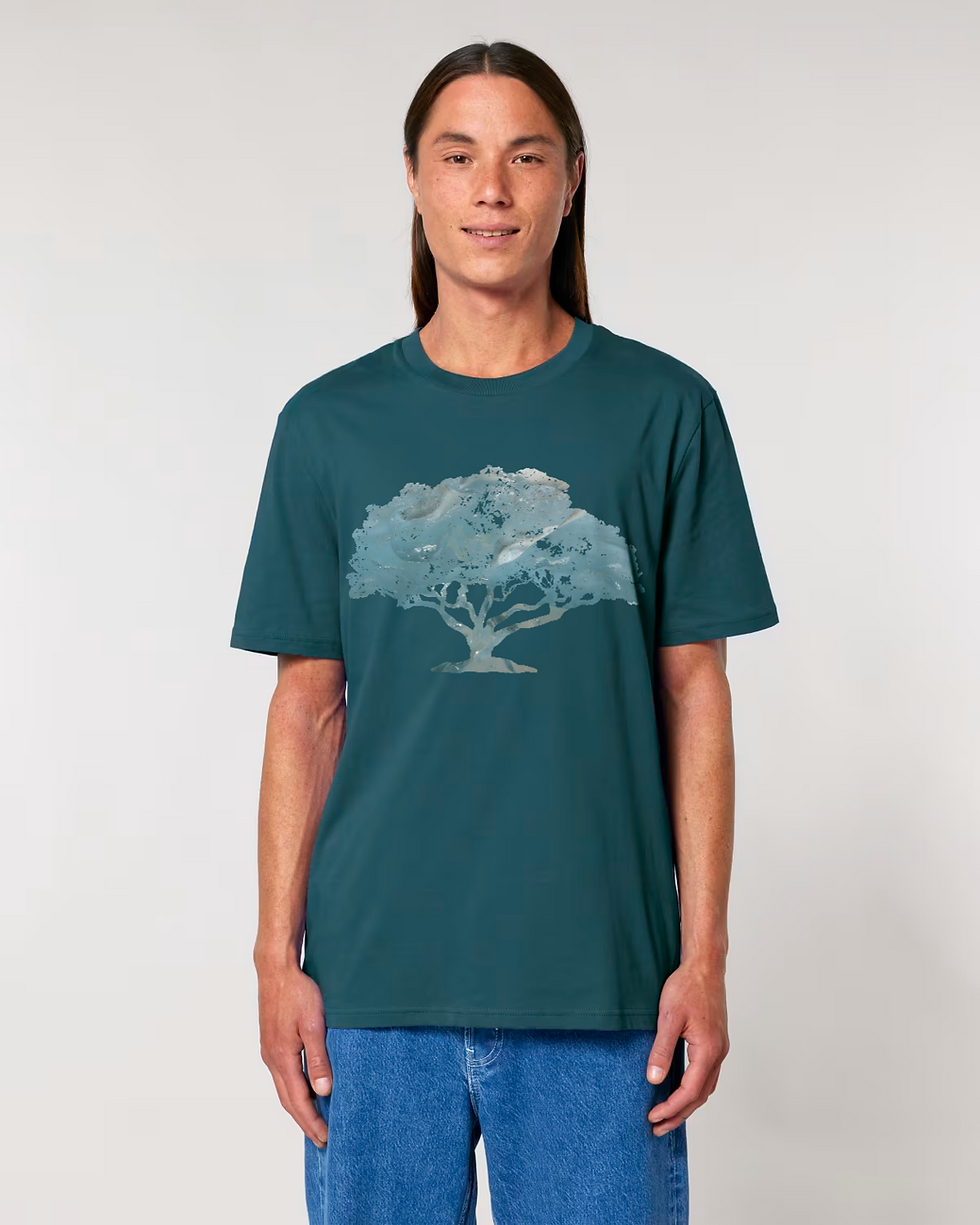 Thumbnail: organic adult unisex t shirt with unique tree graphic by Nat-Ts