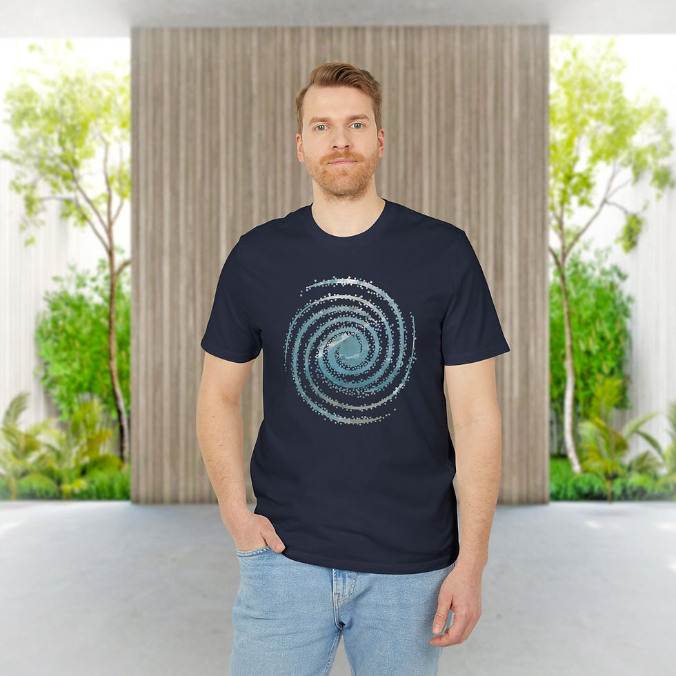 Thumbnail: organic adult unisex t shirt with galaxy graphic by Nat-Ts