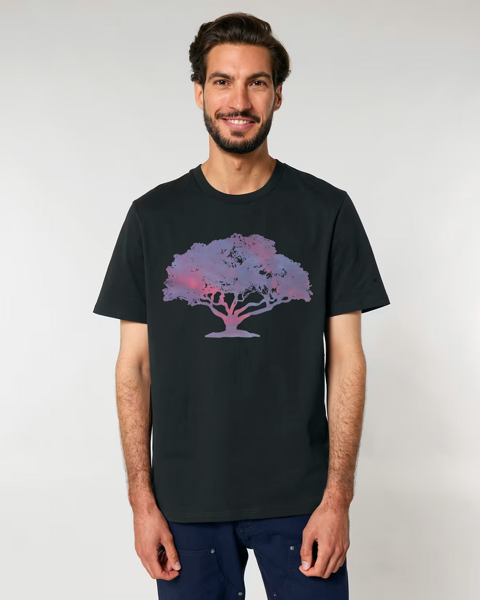 Thumbnail: organic adult unisex t shirt with unique tree graphic by Nat-Ts