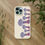 Thumbnail: biodegradable phone case with colourful toadstools designed by Nat-Ts