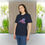 Thumbnail: organic adult unisex t shirt with adorable cat print designed by Nat-Ts