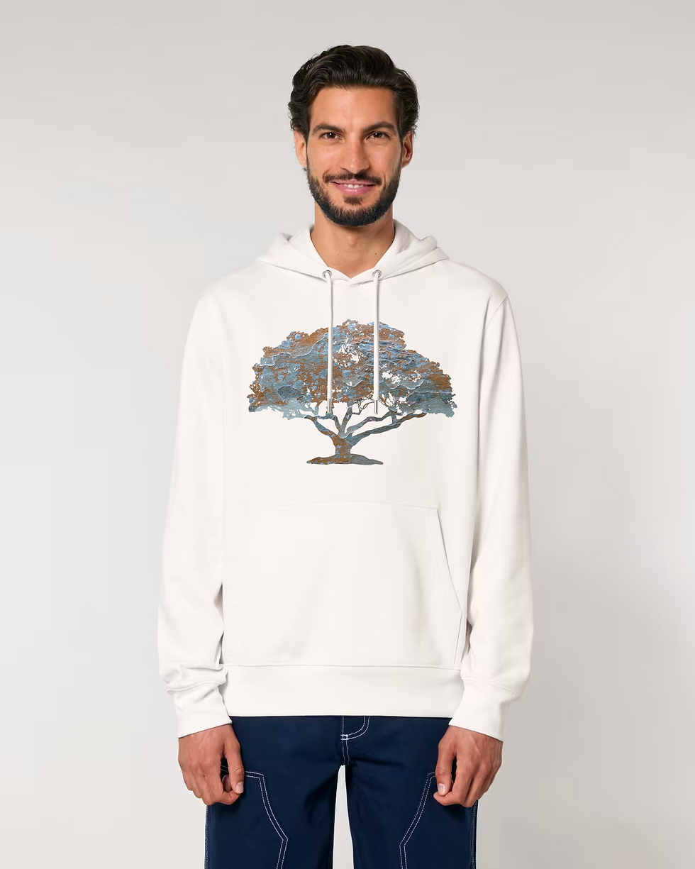 Thumbnail: premium quality organic cotton adult hoodie with tree graphic by Nat-Ts