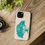 Thumbnail: biodegradable plastic-free phone case with graphic of a tree coloured by a real photo of a Mediterranean lagoon