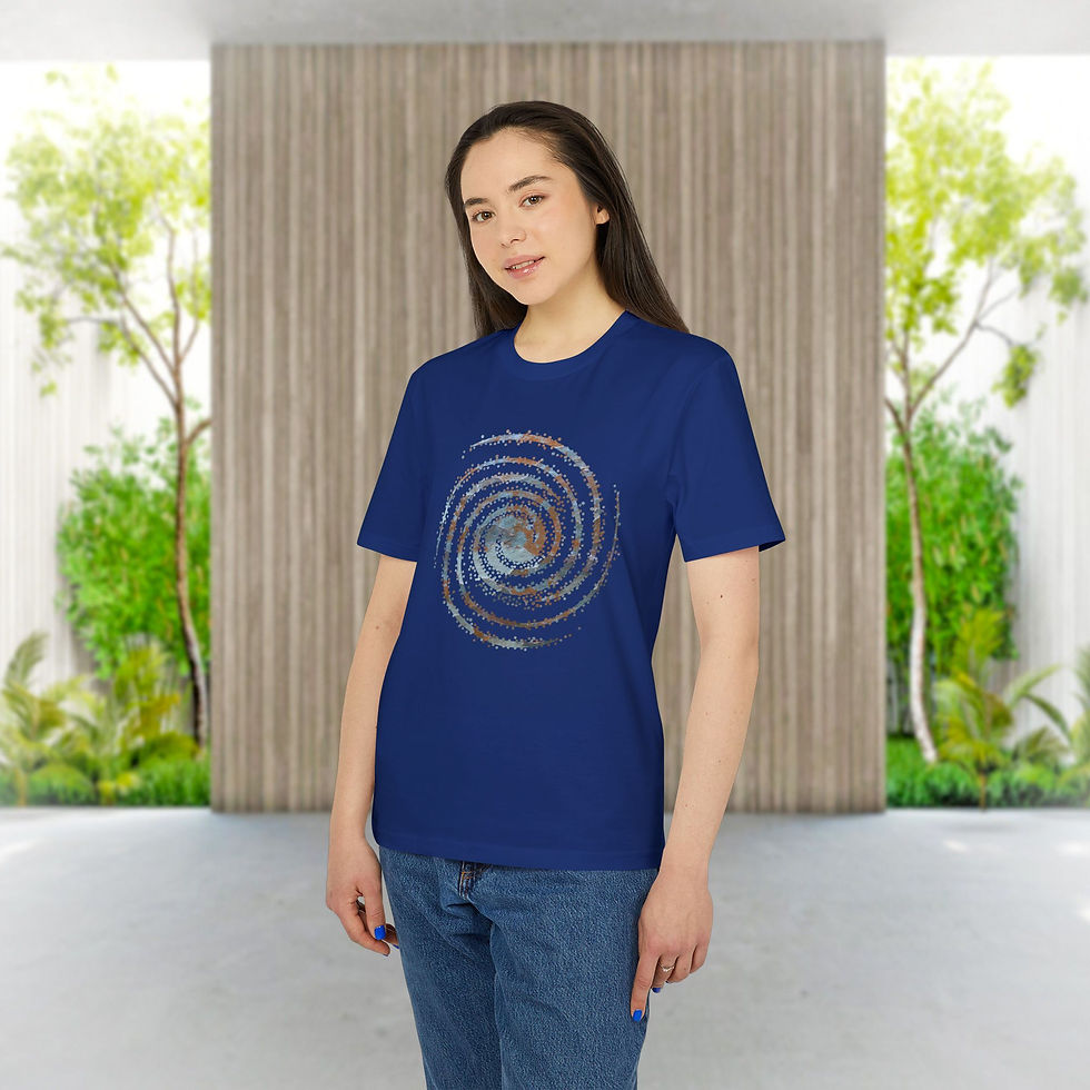 Thumbnail: organic adult unisex t shirt with galaxy graphic by Nat-Ts