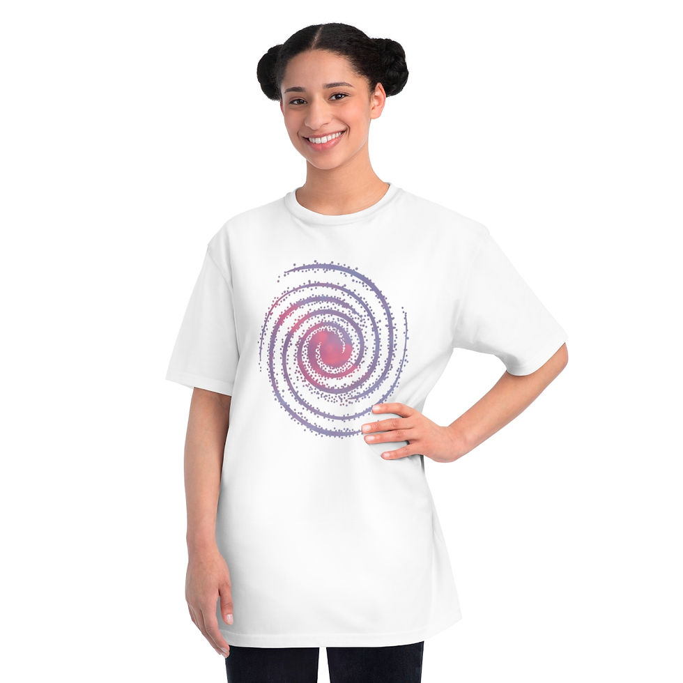 Thumbnail: organic adult unisex t shirt with galaxy graphic by Nat-Ts