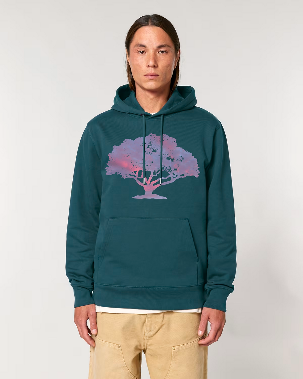Thumbnail: premium quality organic cotton adult hoodie with tree graphic by Nat-Ts