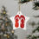 Thumbnail: eco-friendly ceramic hanging ornaments with a jandals kiwi summer graphic by Nat-Ts