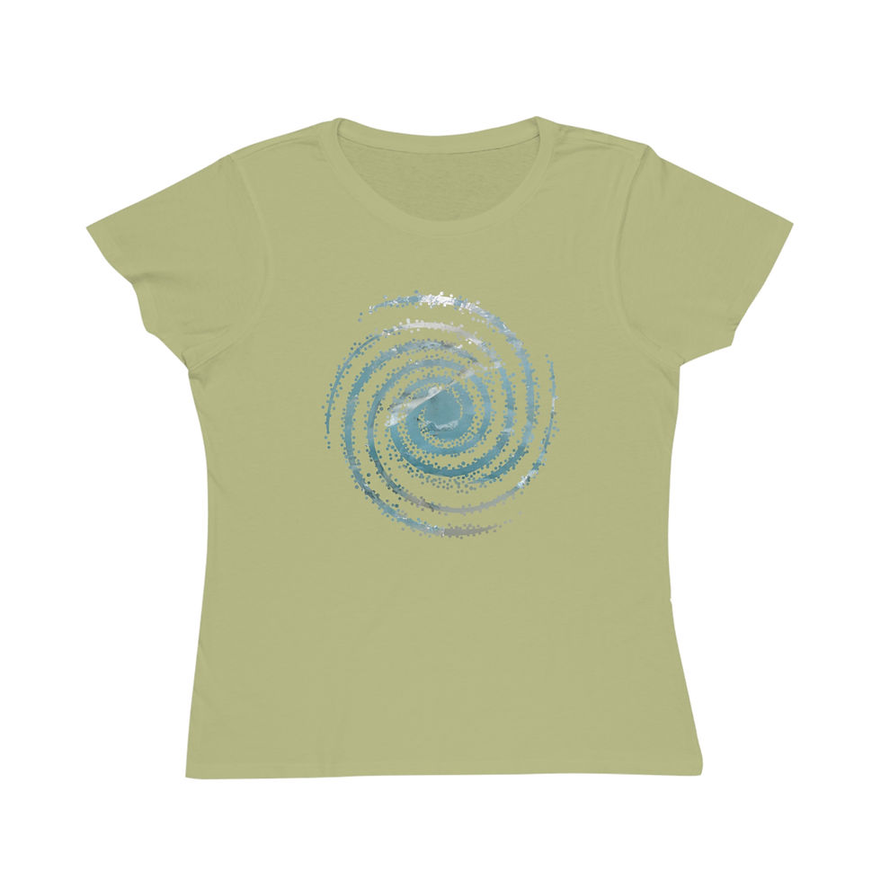 Thumbnail: organic cotton women's t shirt with unique galaxy graphic by Nat-Ts
