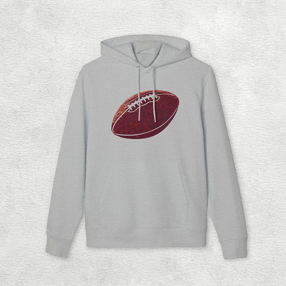 Unisex Cruiser 2.0 Organic Hoodie |  American Football - Monolith