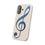 Thumbnail: biodegradable plastic-free phone case with graphic of a treble clef coloured by a real photo of nature