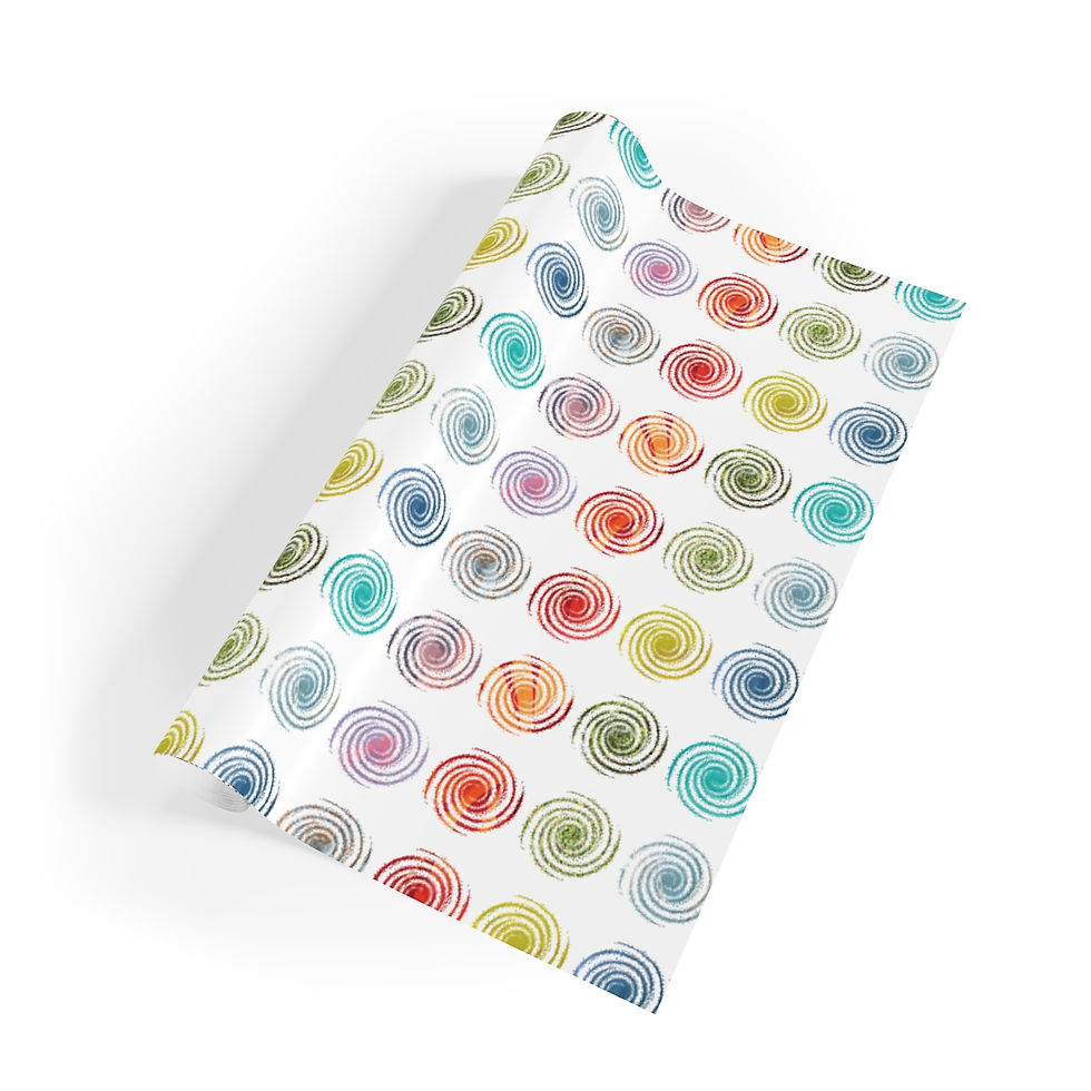 Thumbnail: sustainably sourced gift wrap with elegant galaxy graphic by Nat-Ts