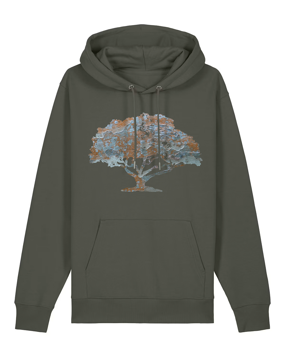 Thumbnail: premium quality organic cotton adult hoodie with tree graphic by Nat-Ts