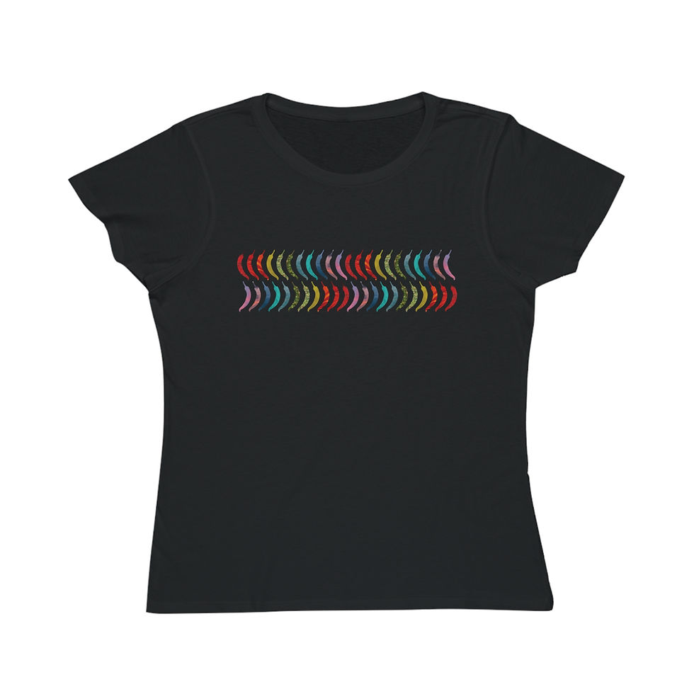 organic cotton women's t shirt with Chilli Pepper graphic by Nat-Ts
