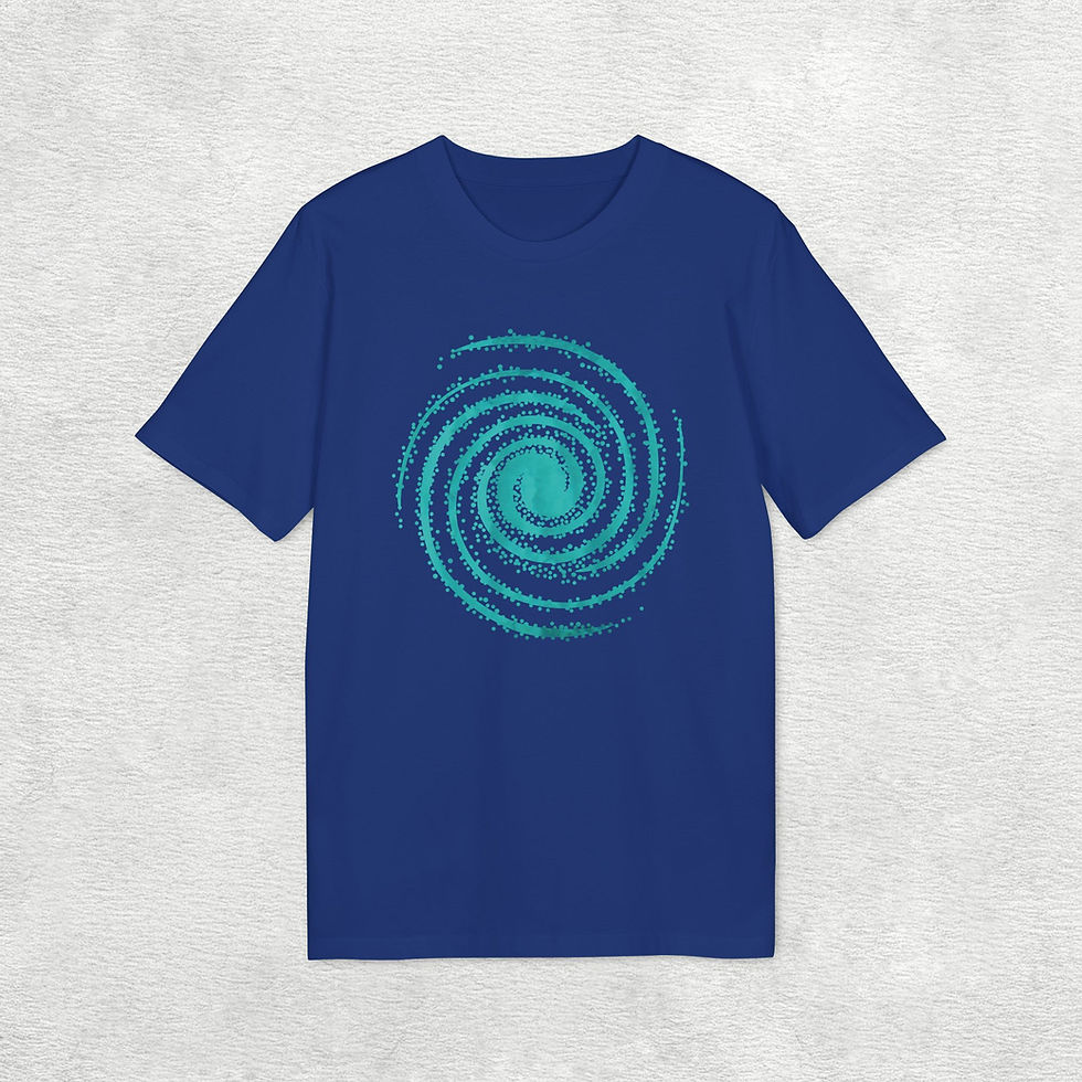 Thumbnail: organic adult unisex t shirt with galaxy graphic by Nat-Ts