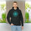 Thumbnail: organic cotton adult hoodie with swirling galaxy graphic by Nat-Ts