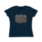 Women's Classic Organic T-shirt | Eternal Duo Celtic Knot - Bark & Pebbles