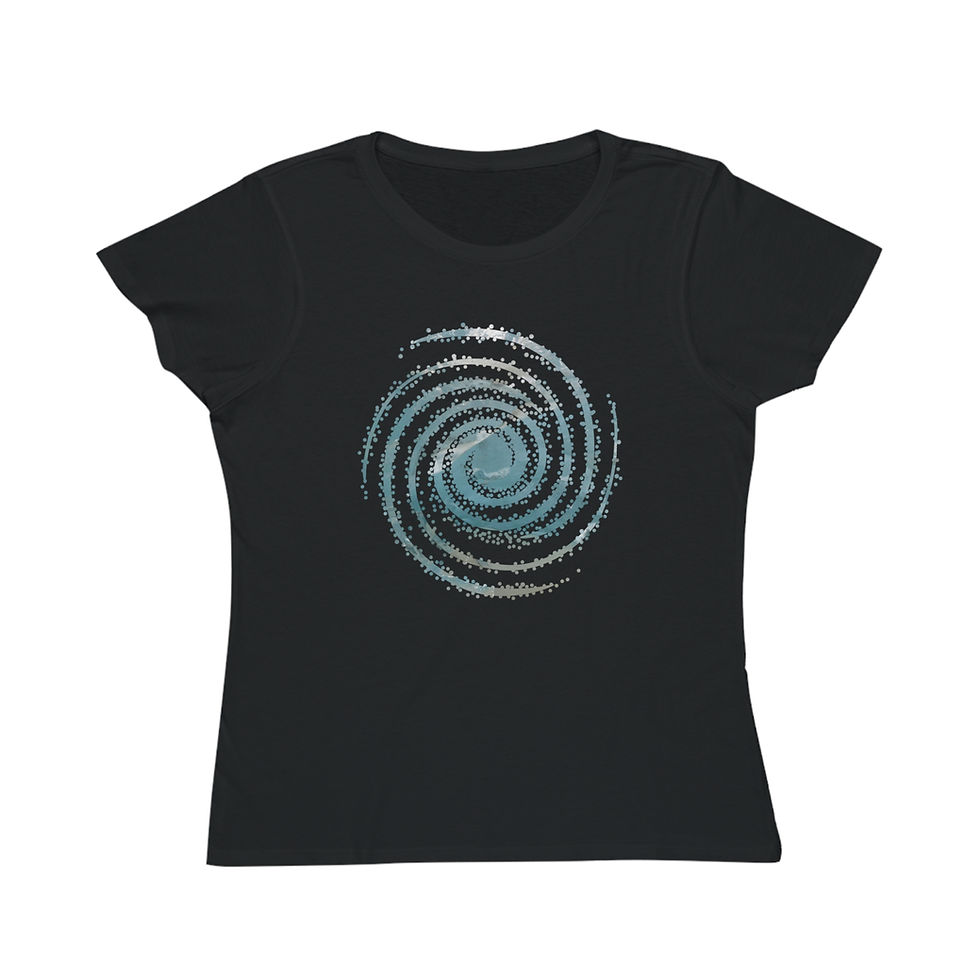 Thumbnail: organic cotton women's t shirt with unique galaxy graphic by Nat-Ts