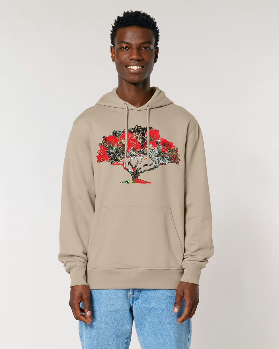 premium quality organic cotton adult hoodie with tree graphic by Nat-Ts