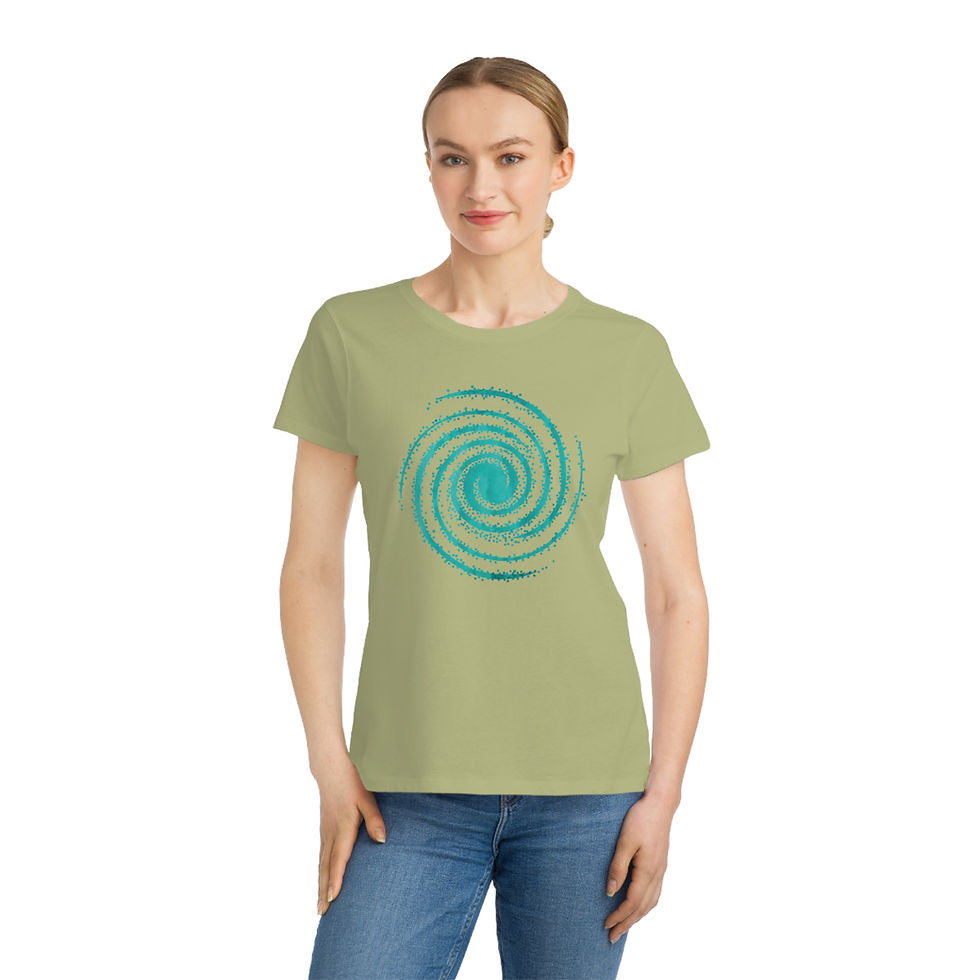 Thumbnail: organic cotton women's t shirt with unique galaxy graphic by Nat-Ts