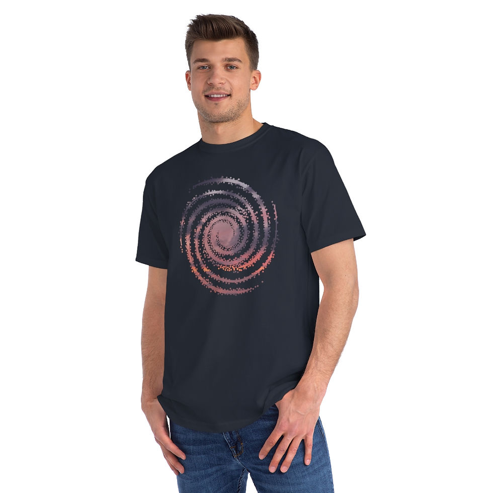 Thumbnail: organic adult unisex t shirt with galaxy graphic by Nat-Ts