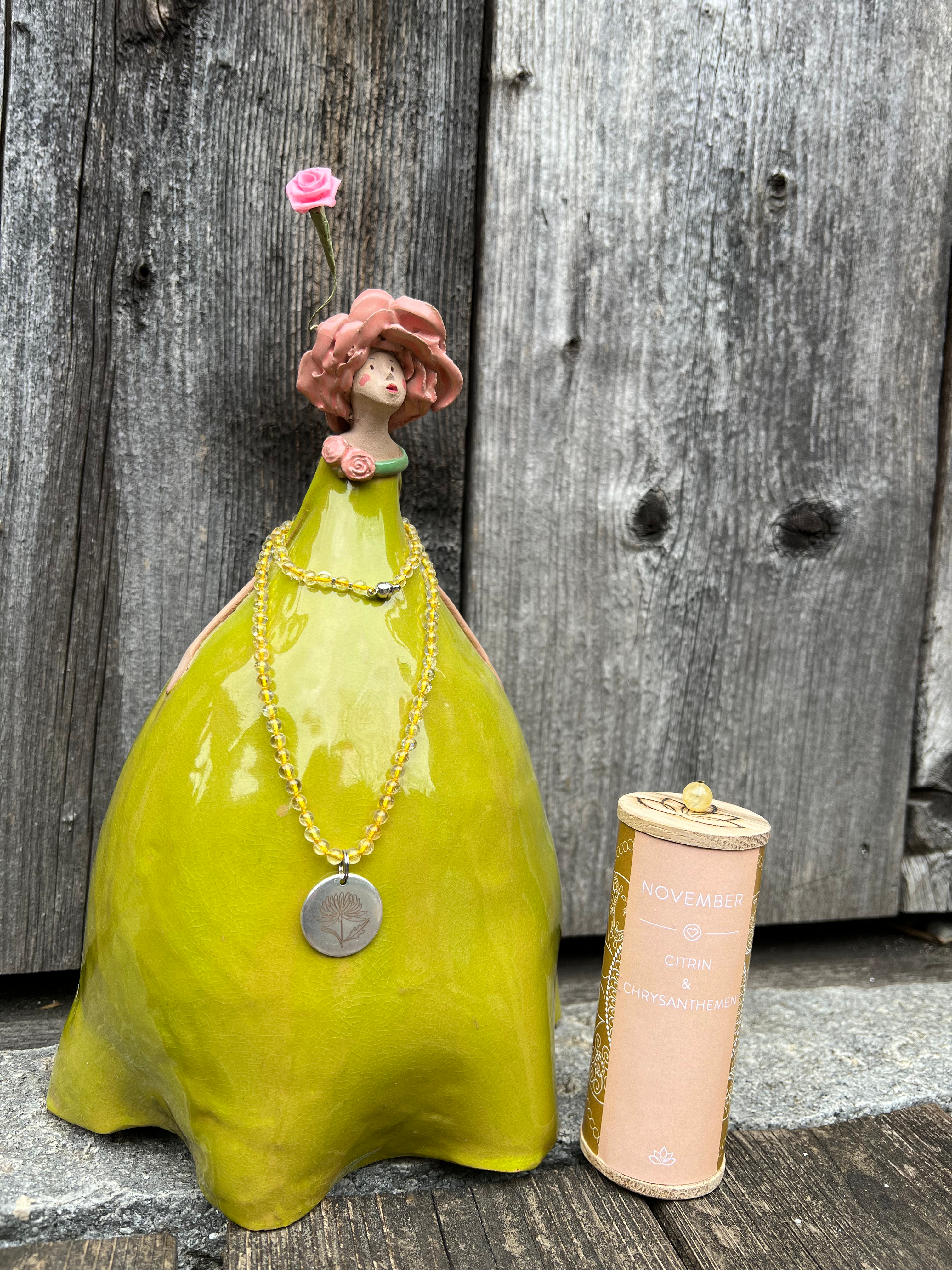 Geburtssteinkette November/ Citrin