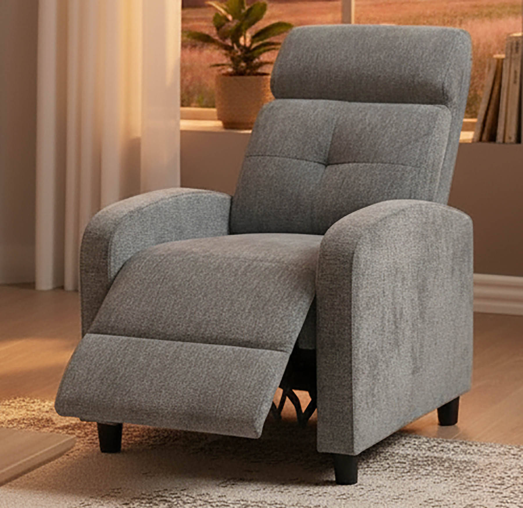 Hawai Reclining Armchair, Grey