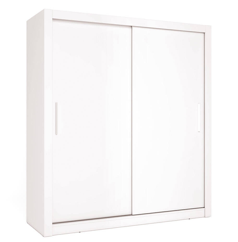 Apollo Sliding Door Wardrobe, 182cm, White