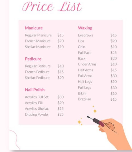 nails list