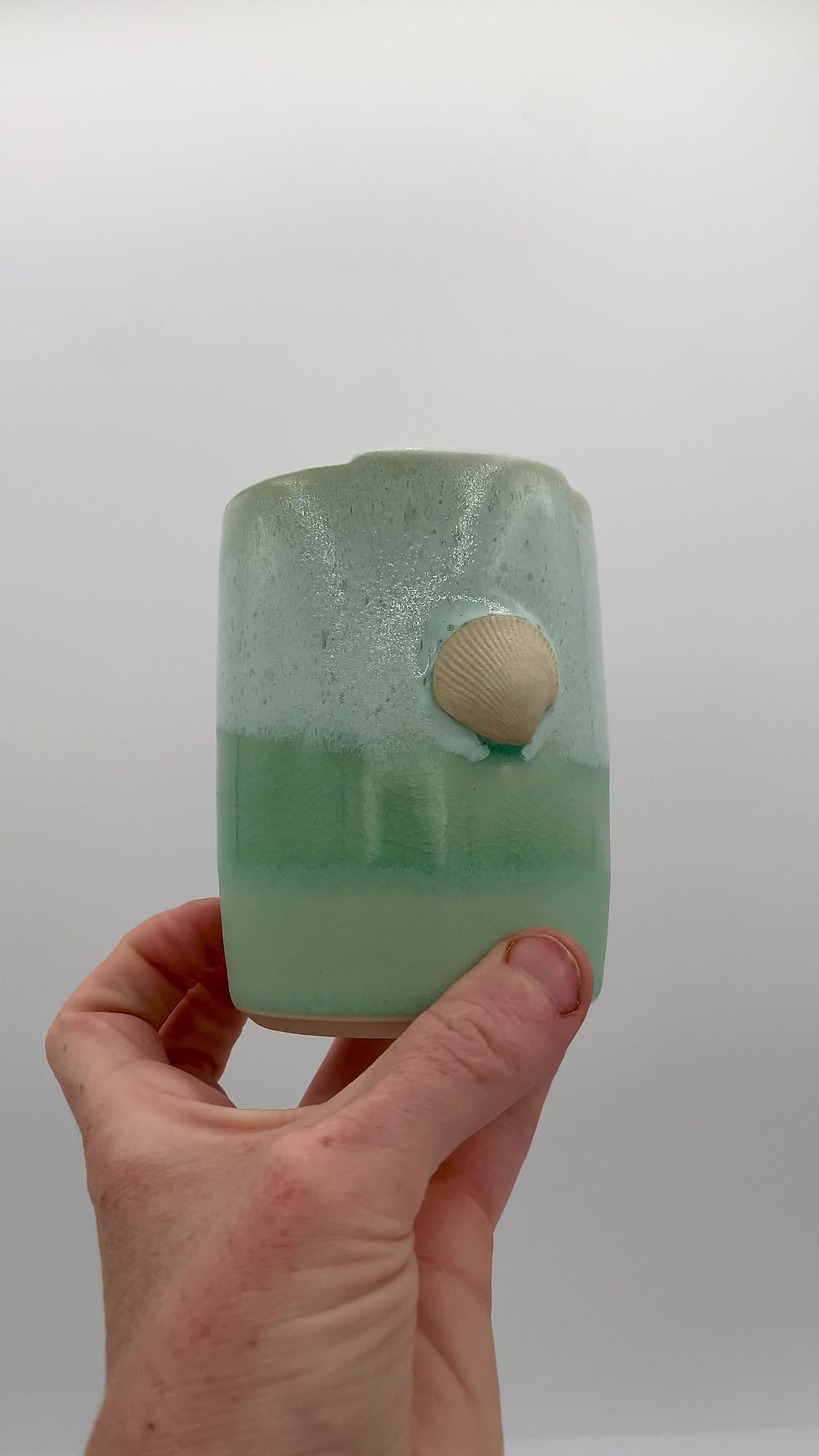 Thumbnail: 12oz  Teal Humpback Travel Cup - Starfish