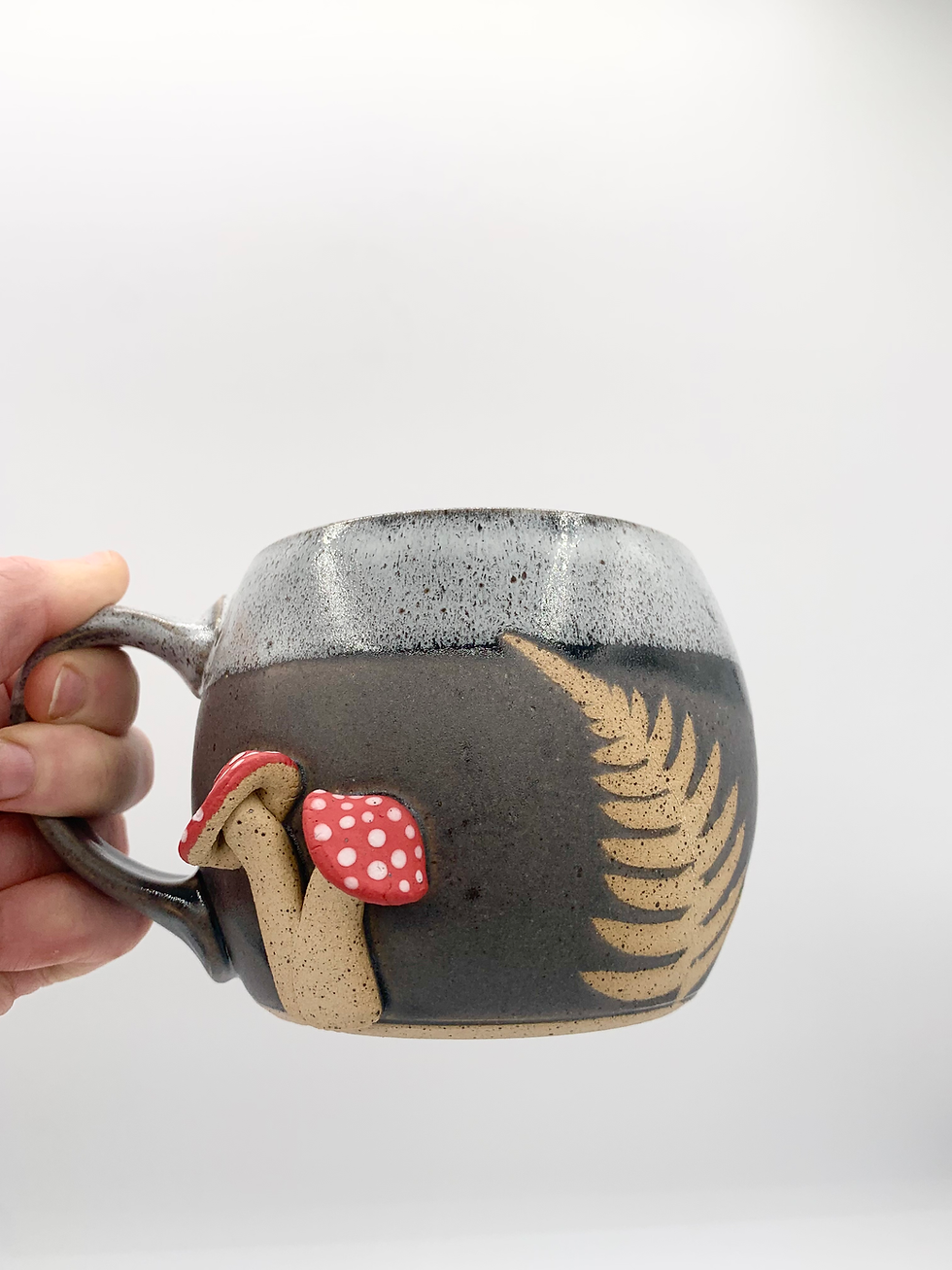 Thumbnail: Fern and Amanita Mug - Round