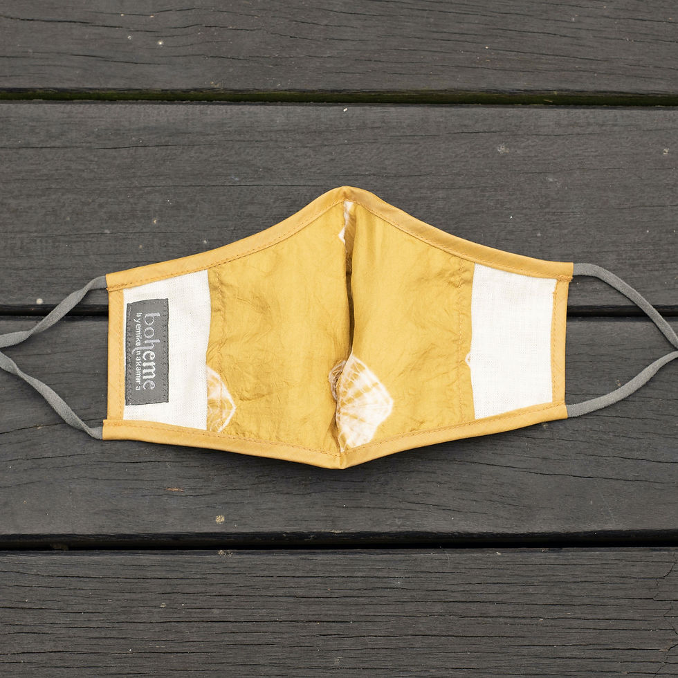 Thumbnail: Silk Mask 'Star' | Oil Yellow